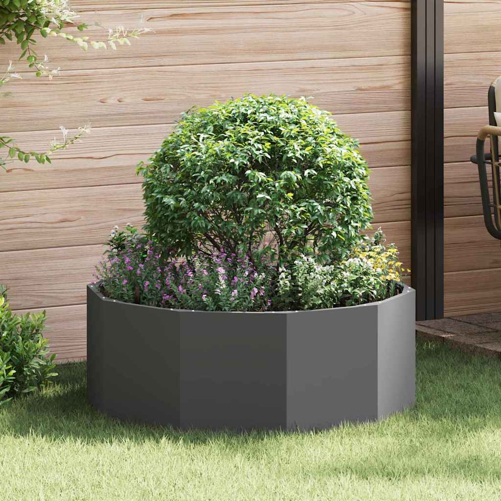 vidaXL Donica Czarny 90 x 90 x 35 cm Stal