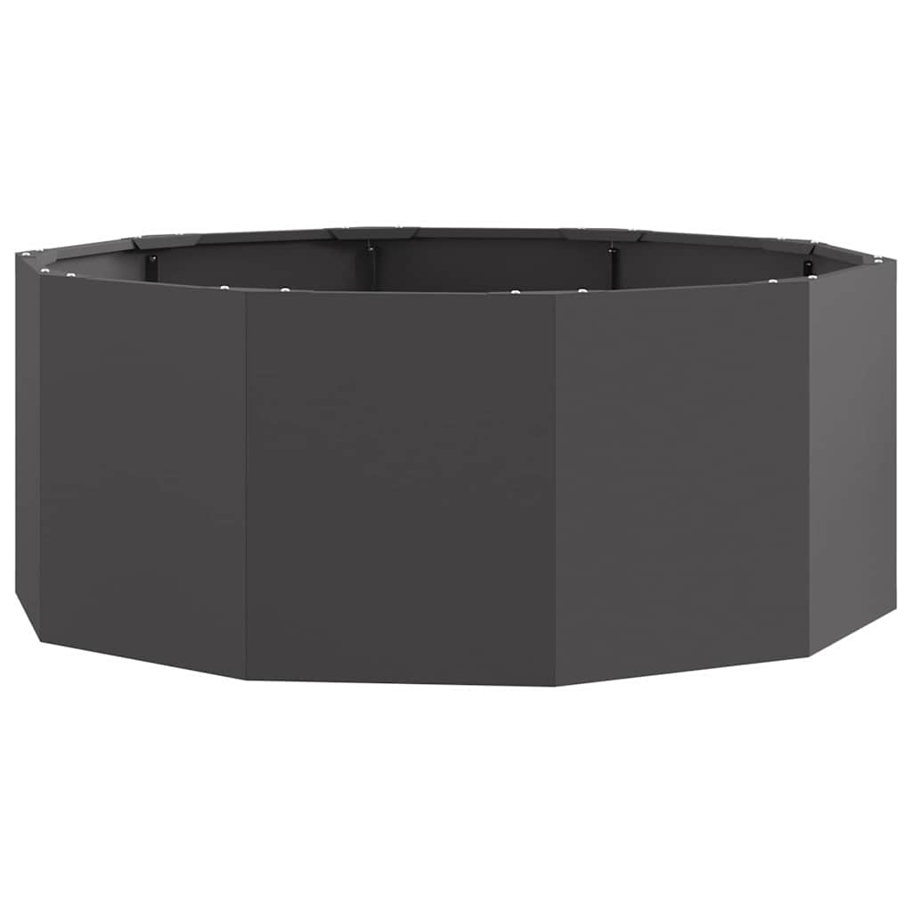 vidaXL Donica Czarny 90 x 90 x 35 cm Stal