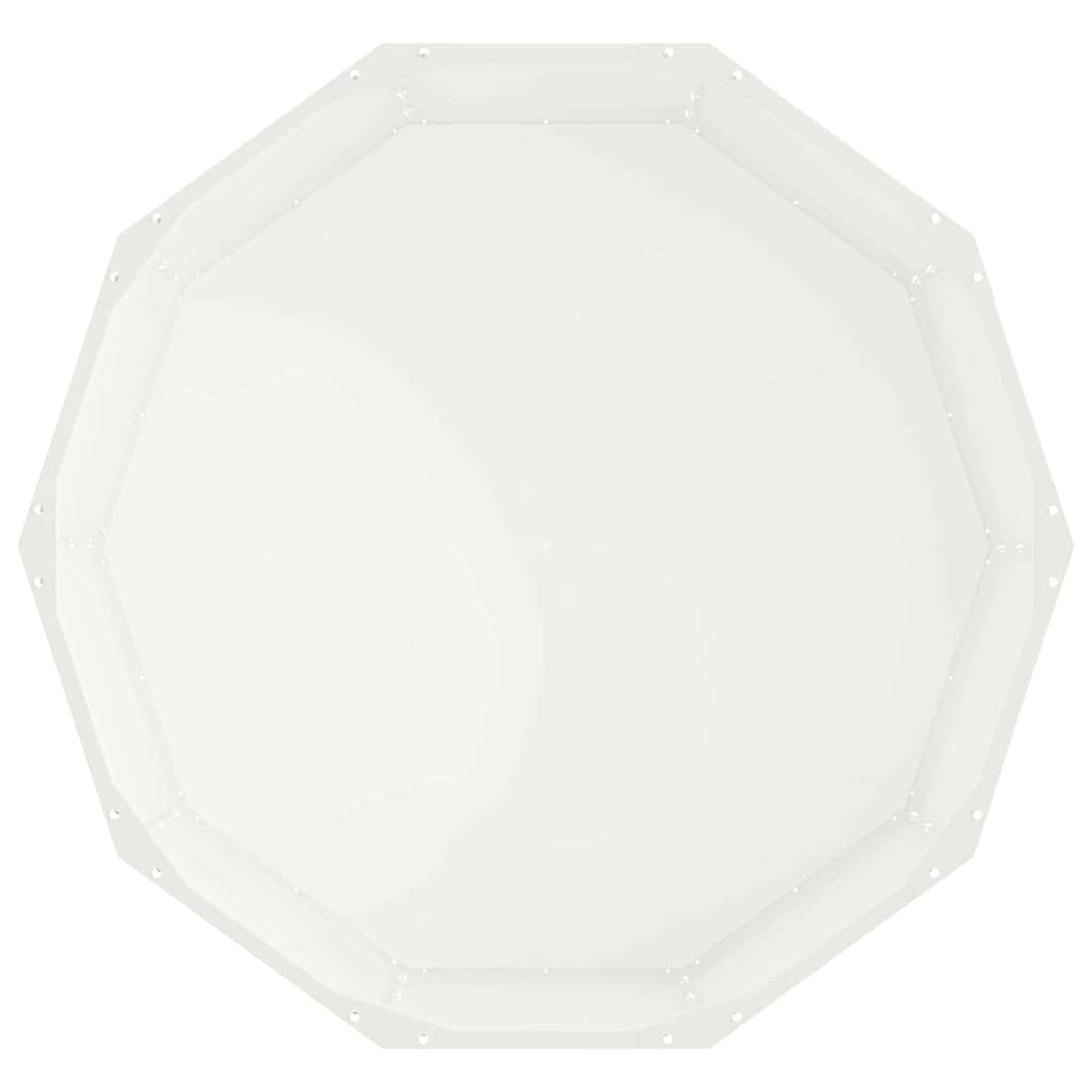 vidaXL Donica Biały 90 x 90 x 35 cm Stal