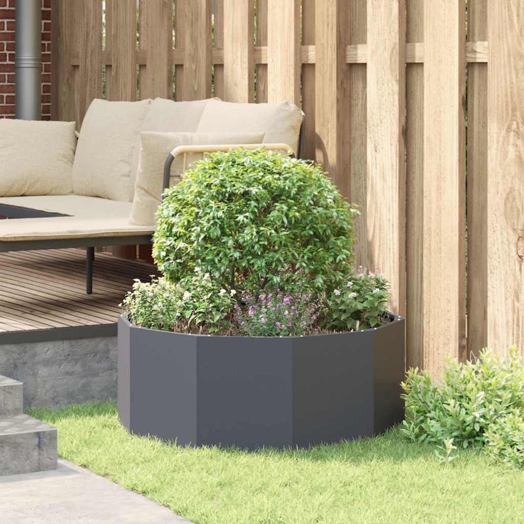 vidaXL Donica Antracyt 90 x 90 x 35 cm Stal
