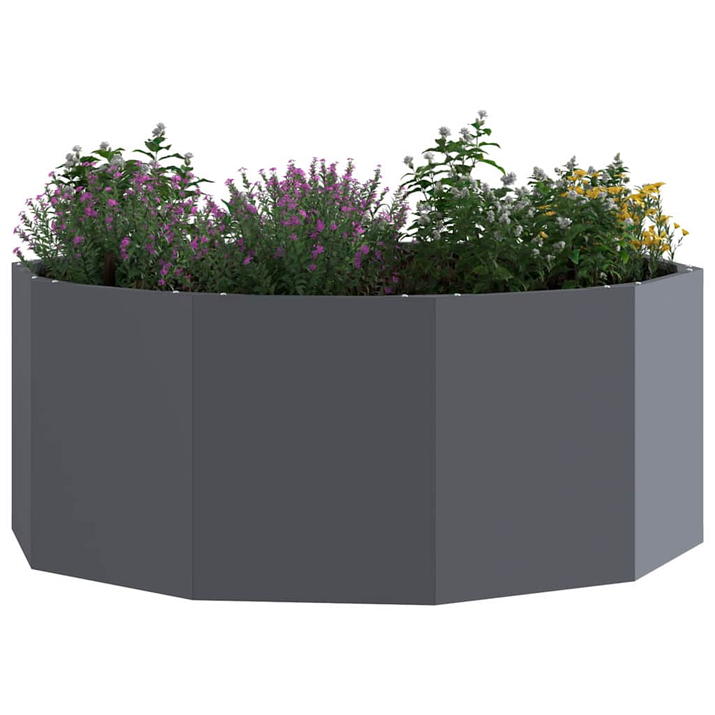 vidaXL Donica Antracyt 90 x 90 x 35 cm Stal