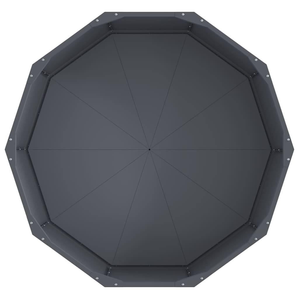 vidaXL Donica Antracyt 90 x 90 x 35 cm Stal