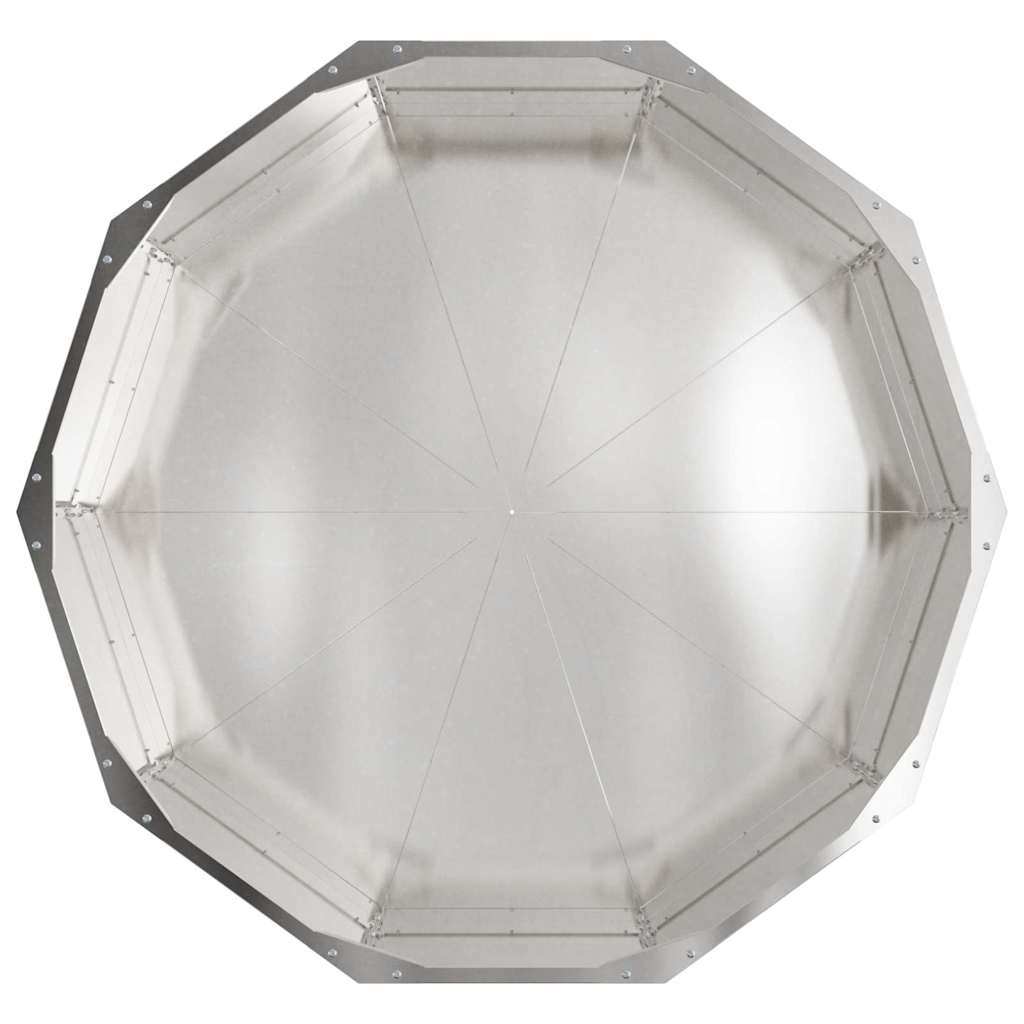 vidaXL Donica Srebrny 90 x 90 x 35 cm Stal nierdzewna