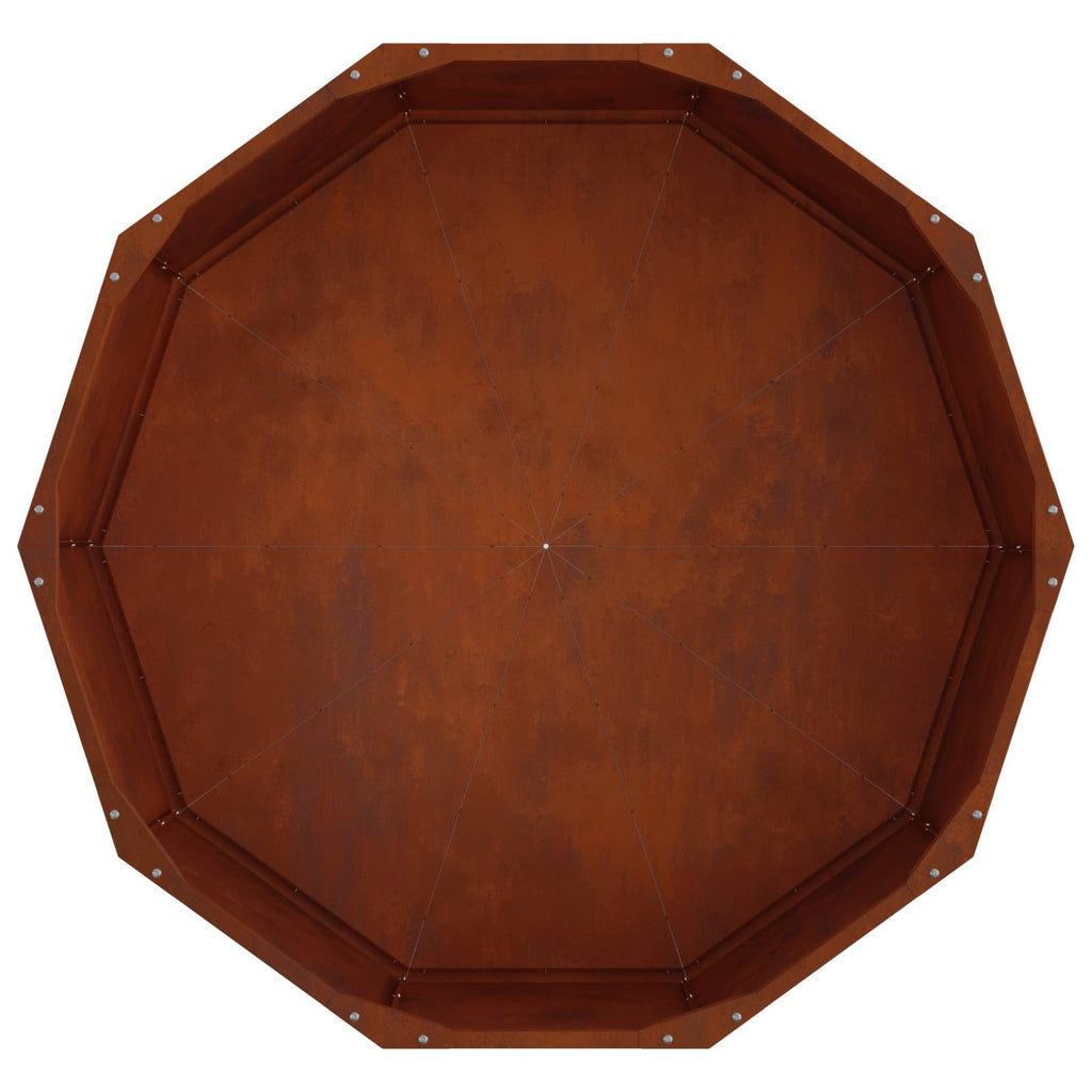 vidaXL Donica Rdzawy 90 x 90 x 35 cm