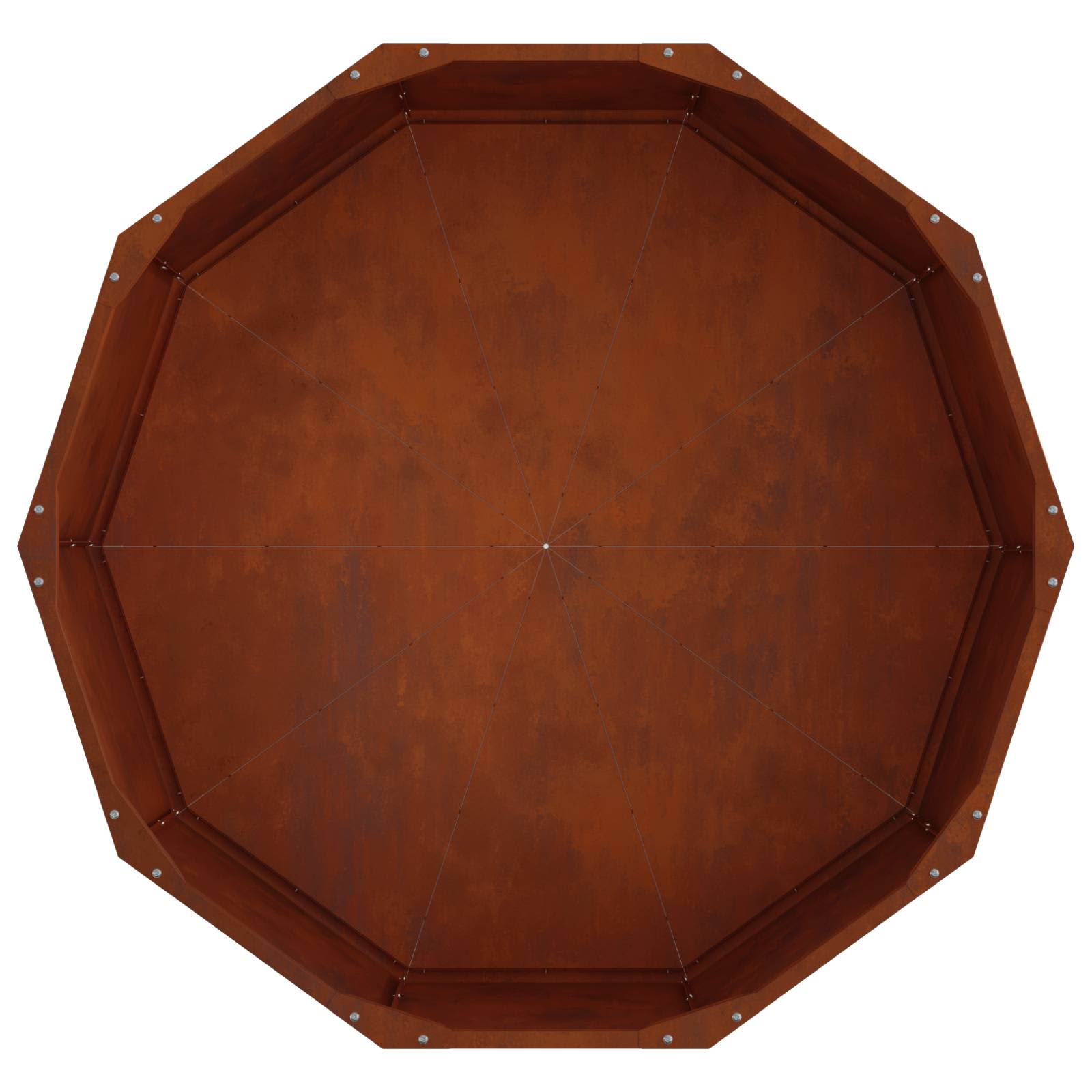 vidaXL Donica Rdzawy 90 x 90 x 35 cm