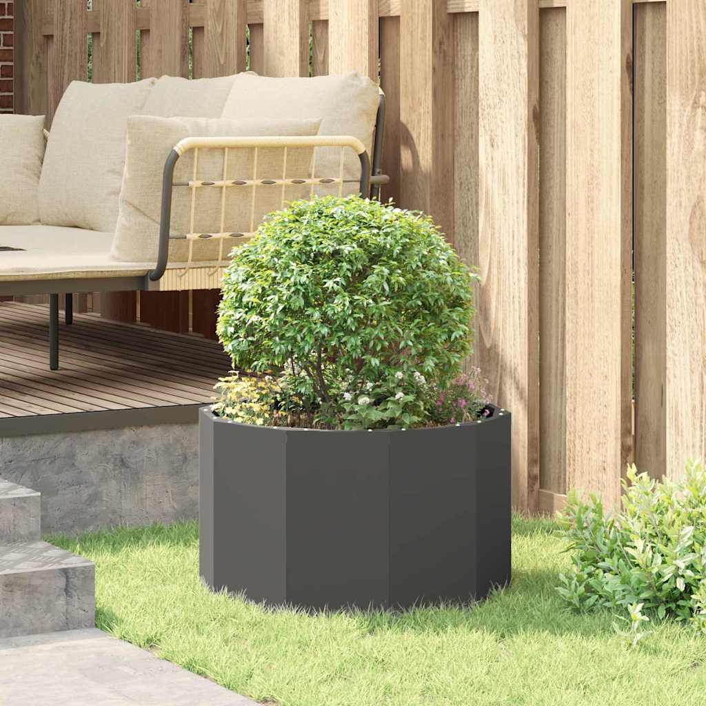 vidaXL Donica Czarny 60 x 60 x 35 cm Stal