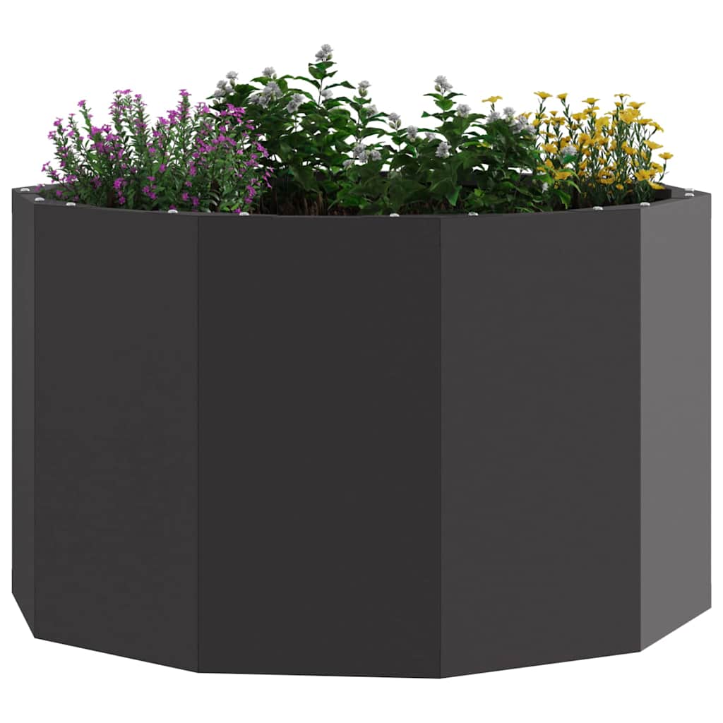 vidaXL Donica Czarny 60 x 60 x 35 cm Stal