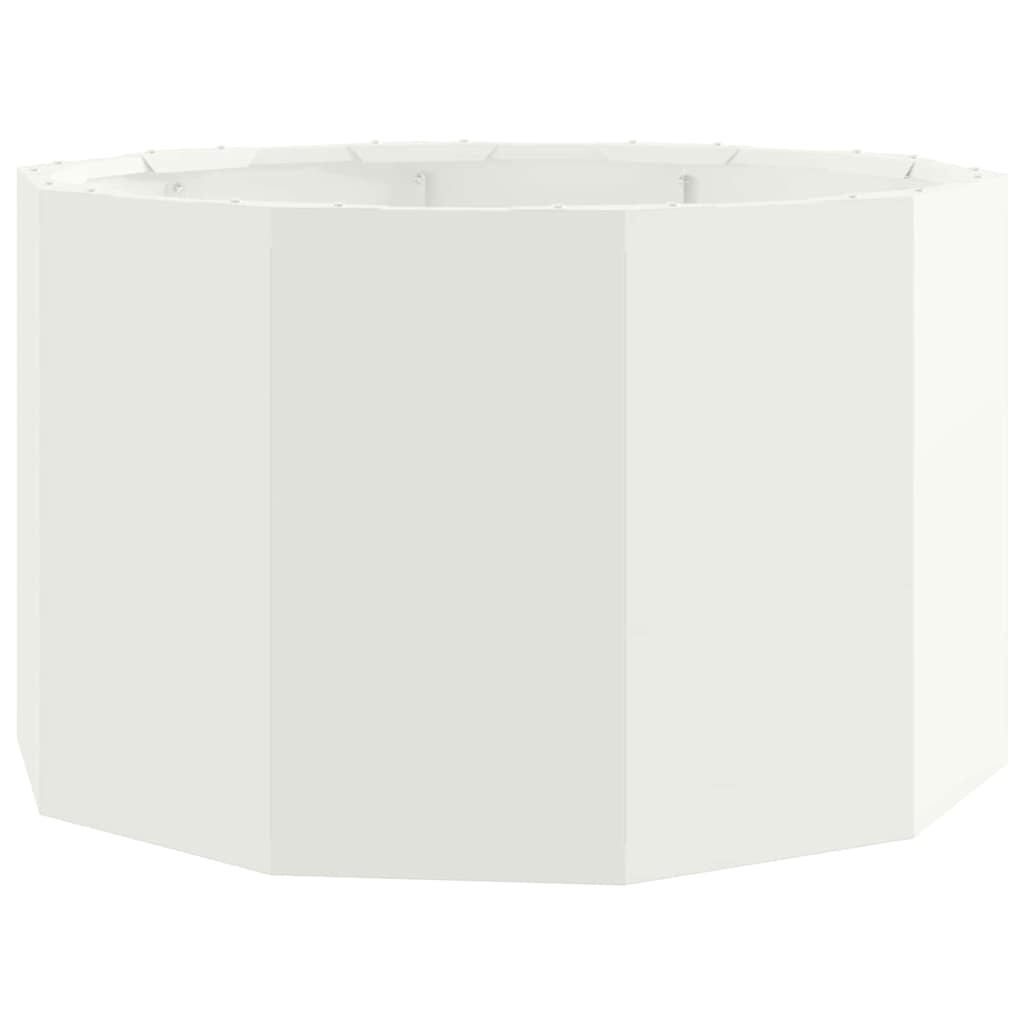 vidaXL Donica Biały 60 x 60 x 35 cm Stal
