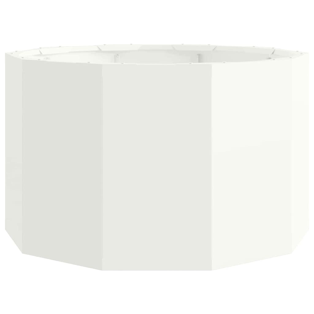 vidaXL Donica Biały 60 x 60 x 35 cm Stal