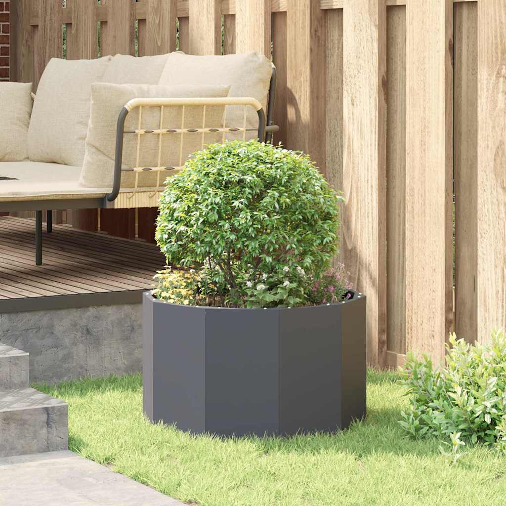 vidaXL Donica Antracyt 60 x 60 x 35 cm Stal