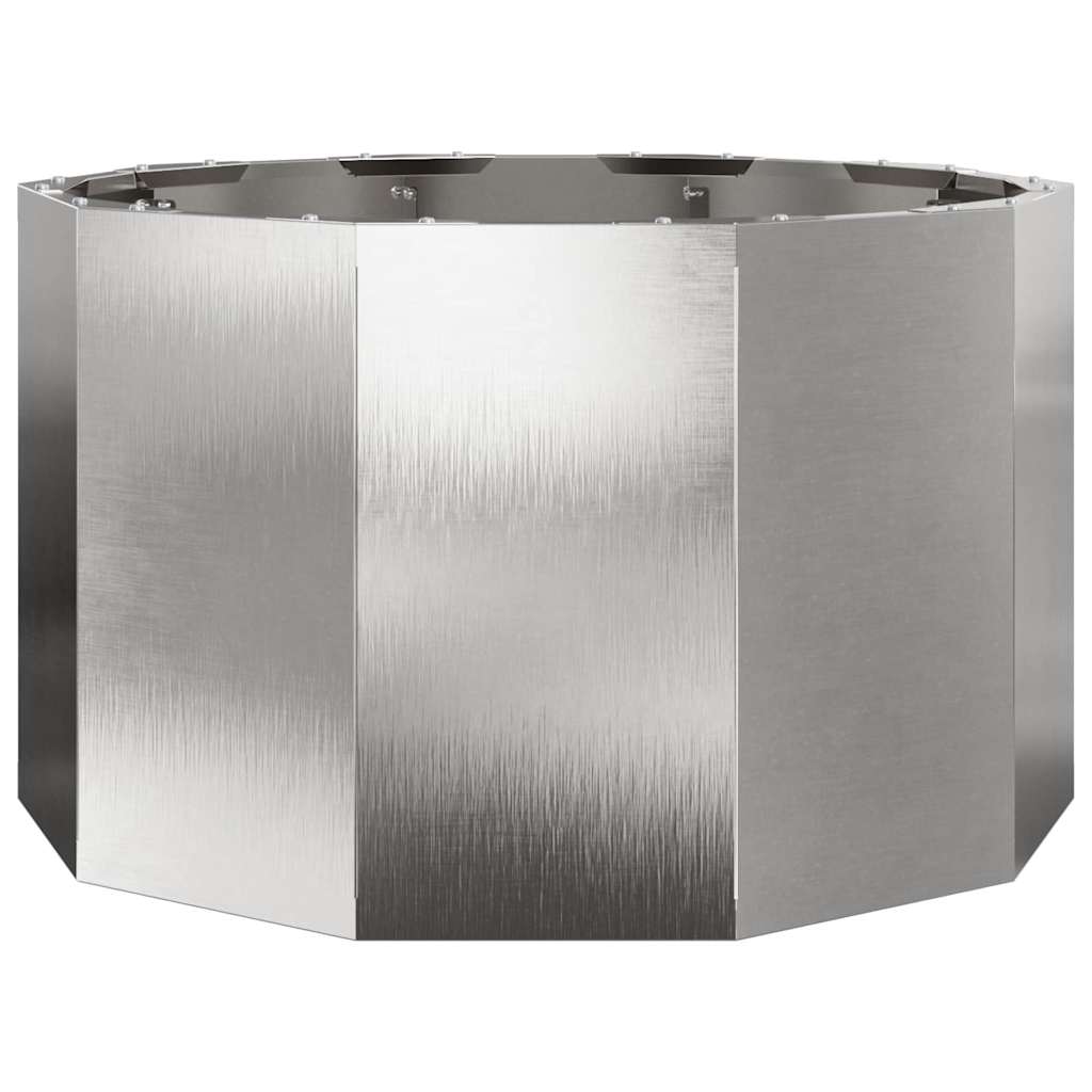 vidaXL Donica Srebrny 60 x 60 x 35 cm Stal nierdzewna