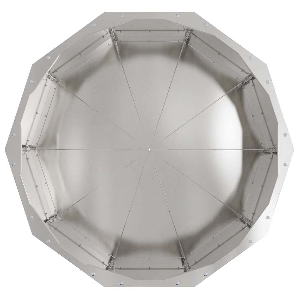 vidaXL Donica Srebrny 60 x 60 x 35 cm Stal nierdzewna