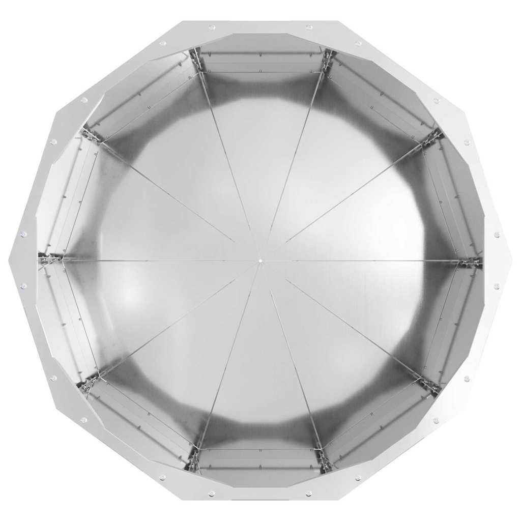 vidaXL Donica Srebrny 60 x 60 x 35 cm Stal Galwanizowana