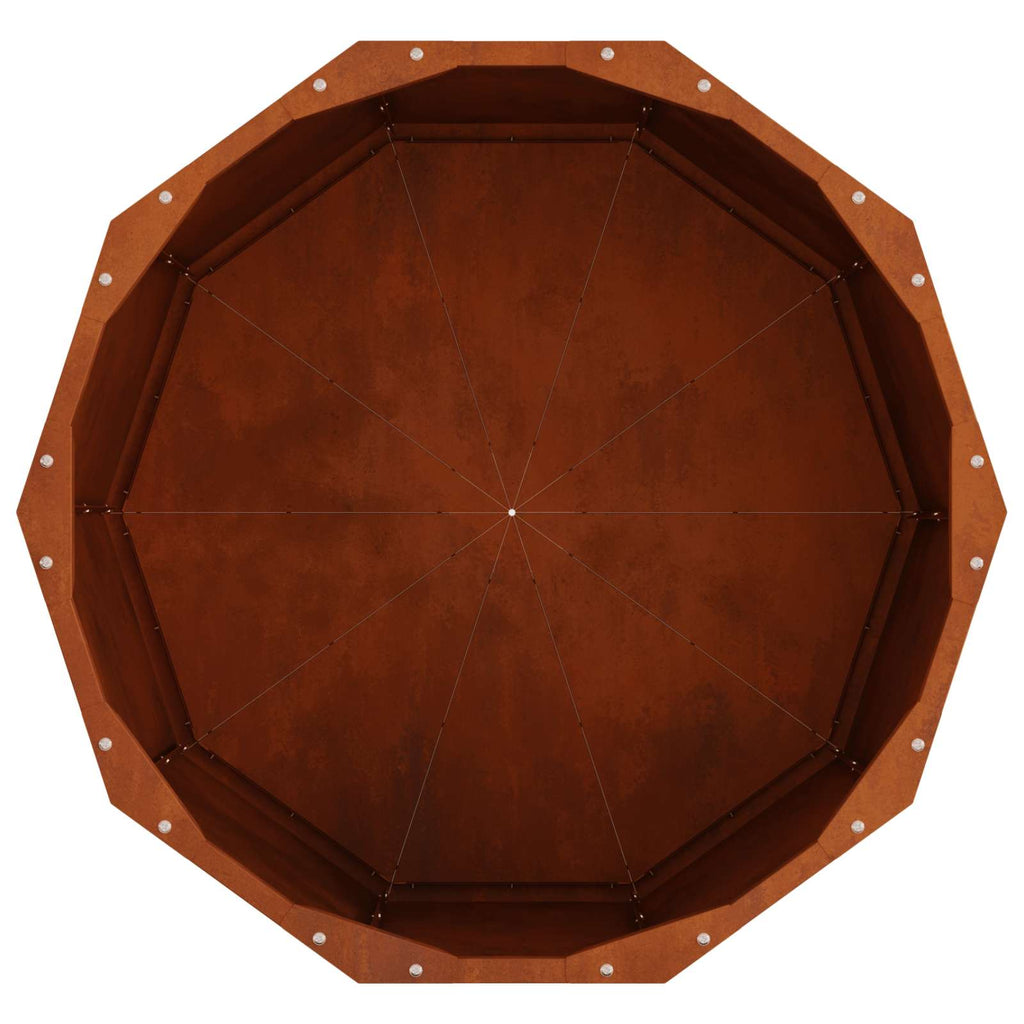 vidaXL Donica Rdzawy 60 x 60 x 35 cm