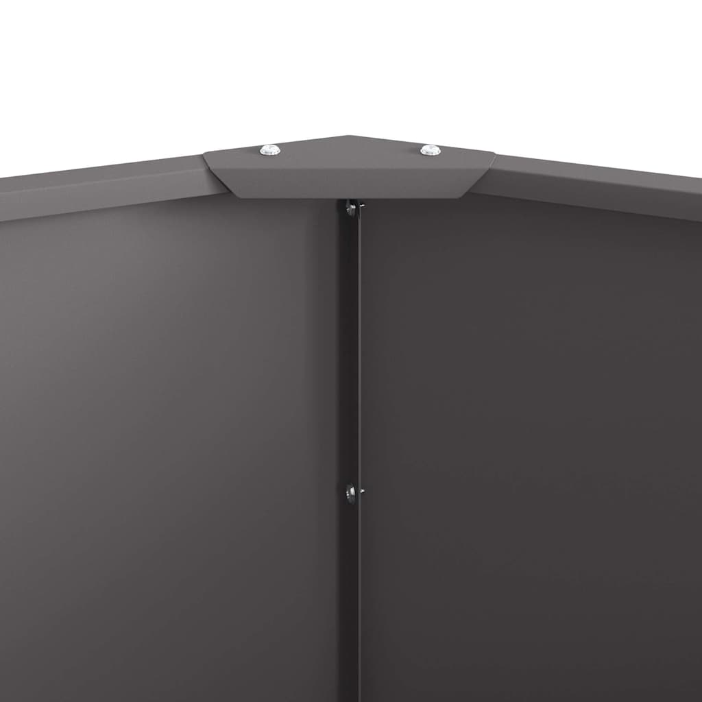vidaXL Donica Czarny 120 x 120 x 50 cm Stal