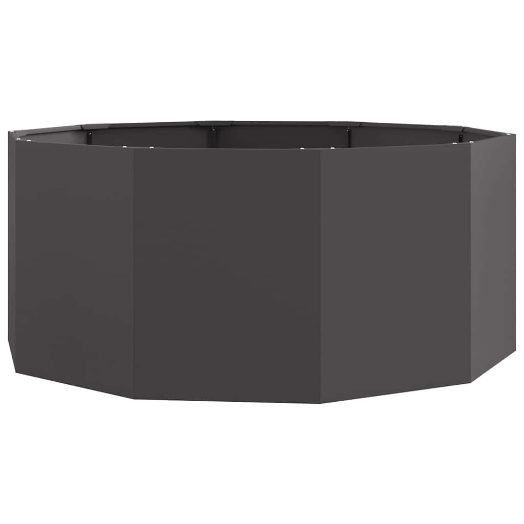 vidaXL Donica Czarny 120 x 120 x 50 cm Stal