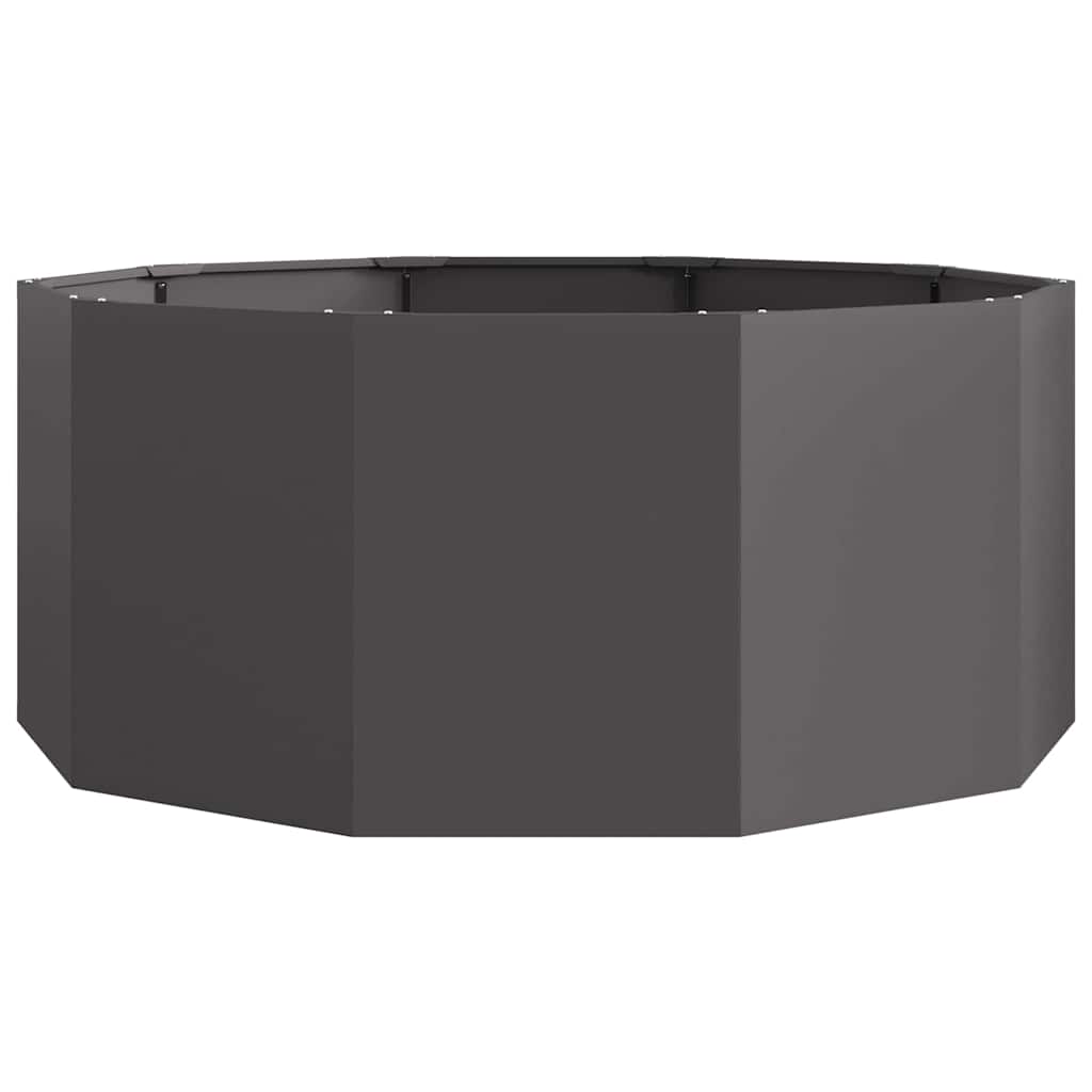 vidaXL Donica Czarny 120 x 120 x 50 cm Stal