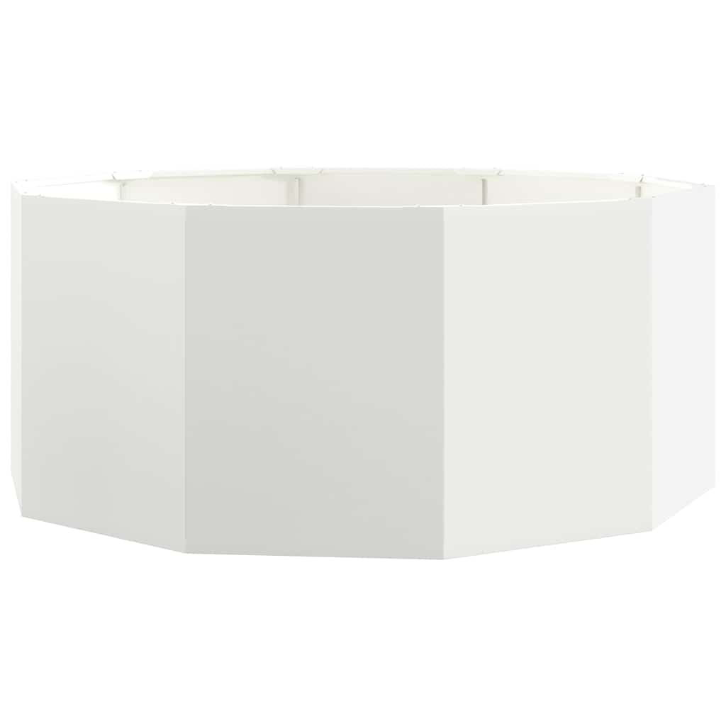 vidaXL Donica Biały 120 x 120 x 50 cm Stal