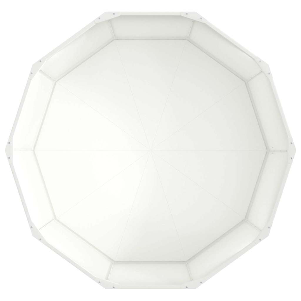 vidaXL Donica Biały 120 x 120 x 50 cm Stal