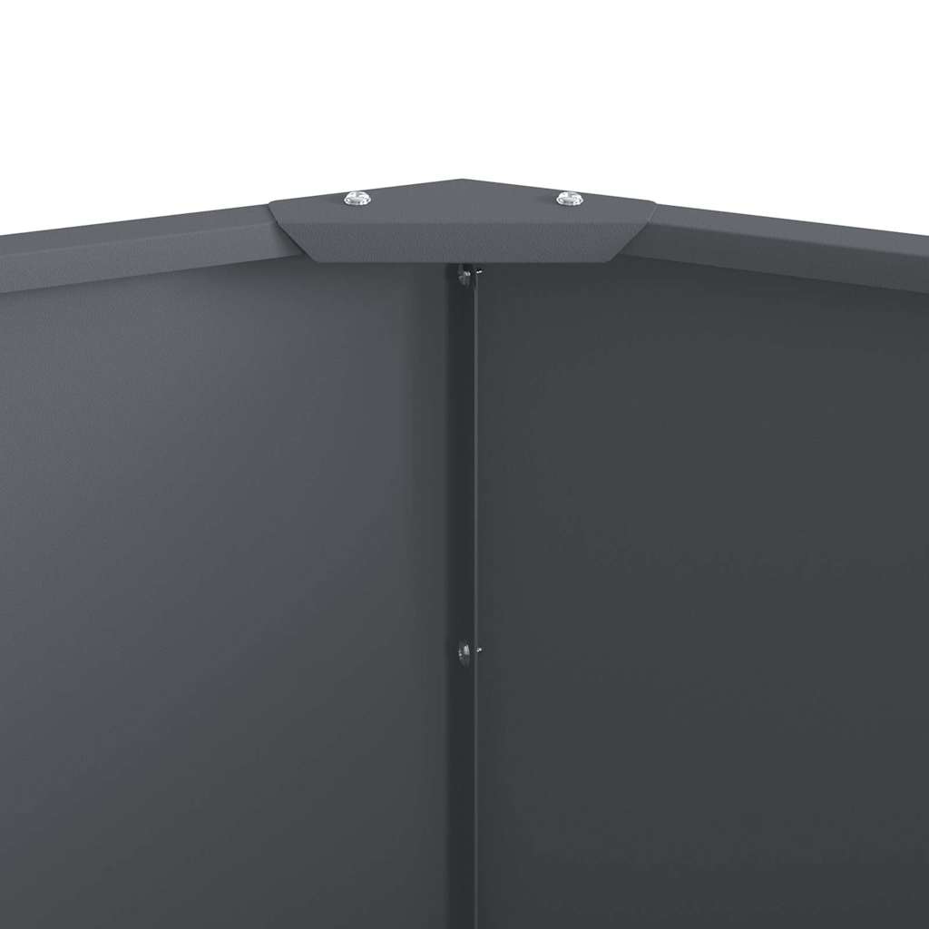 vidaXL Donica Antracyt 120 x 120 x 50 cm Stal