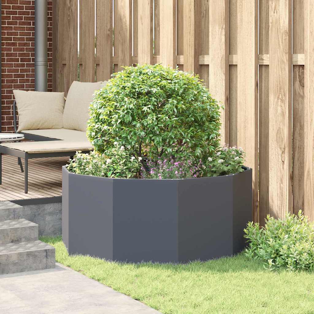 vidaXL Donica Antracyt 120 x 120 x 50 cm Stal