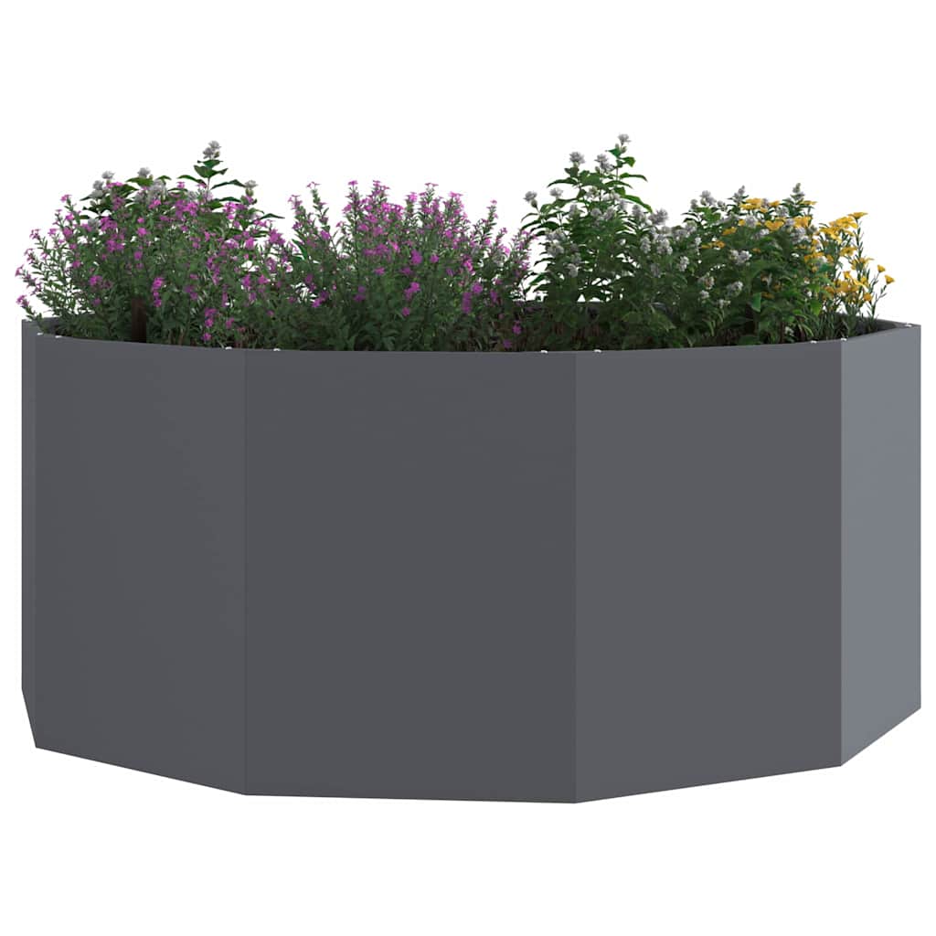 vidaXL Donica Antracyt 120 x 120 x 50 cm Stal