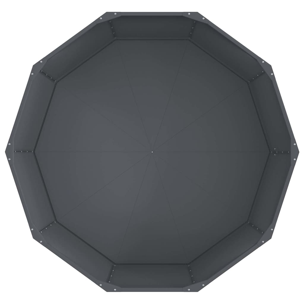 vidaXL Donica Antracyt 120 x 120 x 50 cm Stal