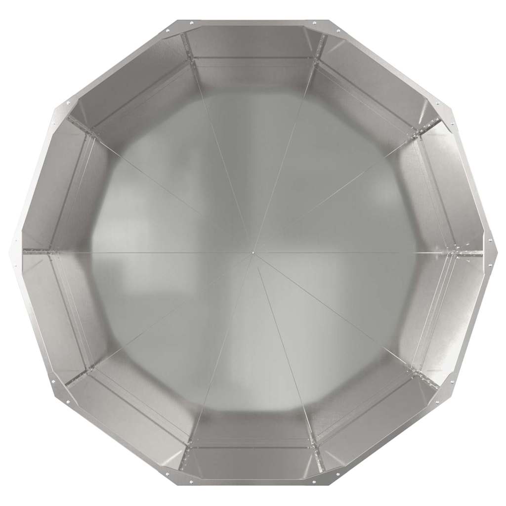 vidaXL Donica Srebrny 120 x 120 x 50 cm Stal nierdzewna