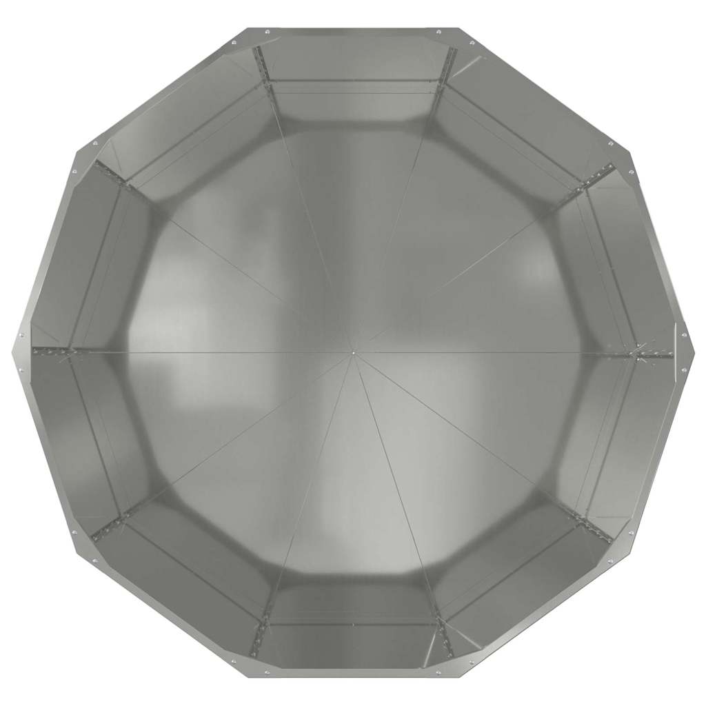 vidaXL Donica Srebrny 120 x 120 x 50 cm Stal Galwanizowana