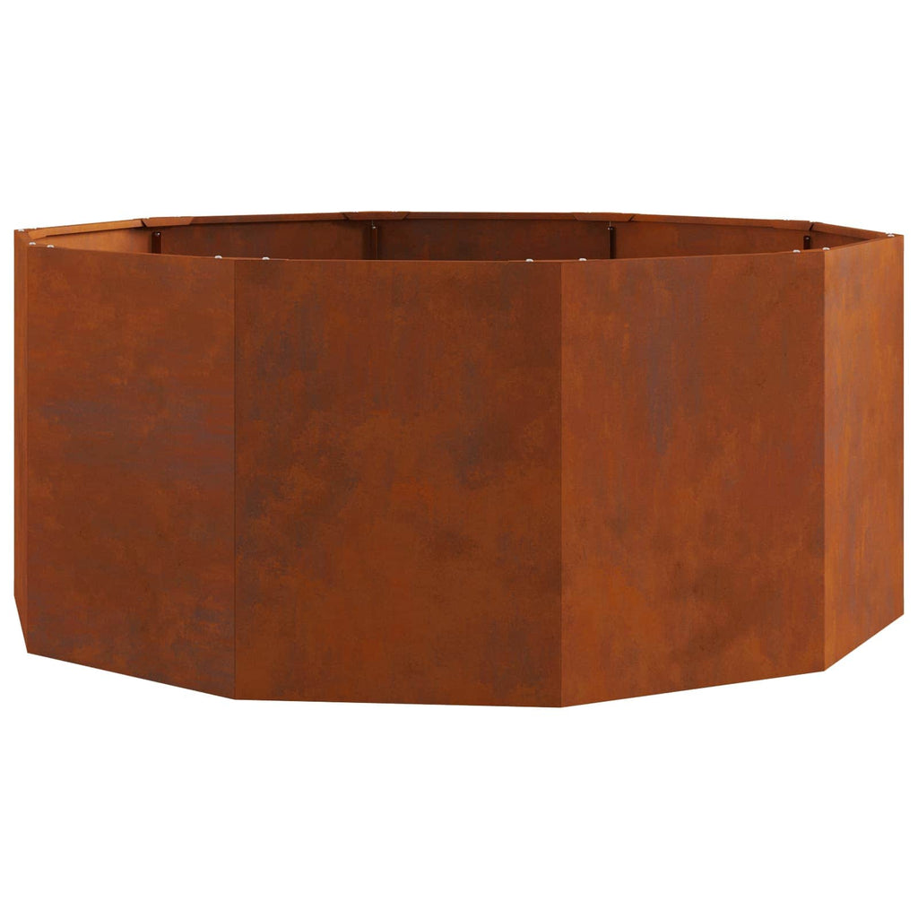 vidaXL Donica Rdzawy 120 x 120 x 50 cm
