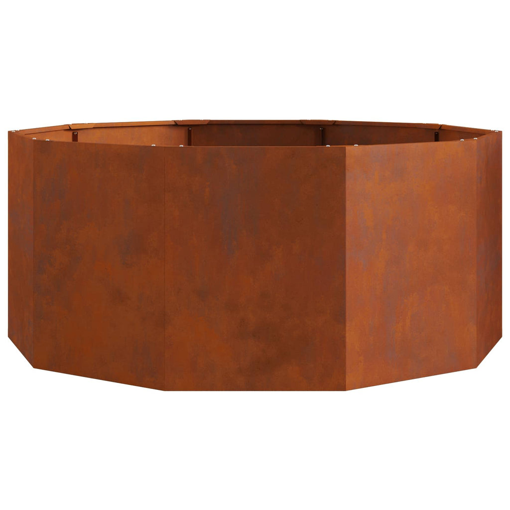 vidaXL Donica Rdzawy 120 x 120 x 50 cm