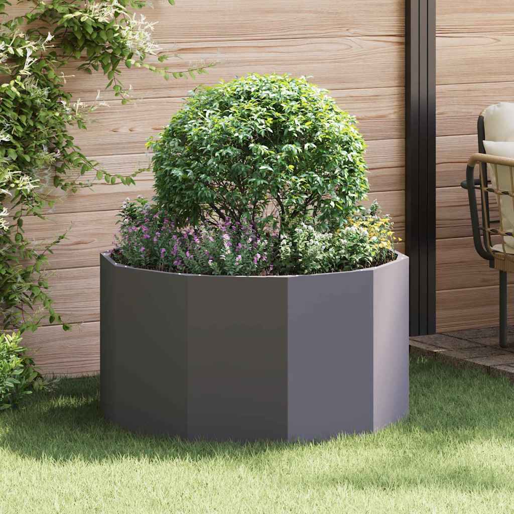 vidaXL Donica Czarny 90 x 90 x 50 cm Stal