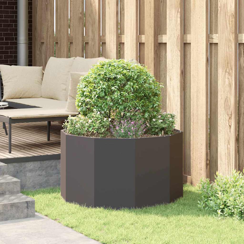 vidaXL Donica Czarny 90 x 90 x 50 cm Stal