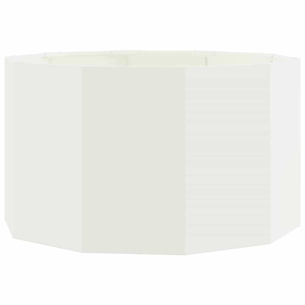 vidaXL Donica Biały 90 x 90 x 50 cm Stal