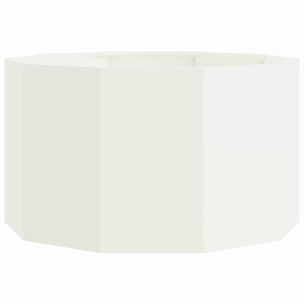 vidaXL Donica Biały 90 x 90 x 50 cm Stal