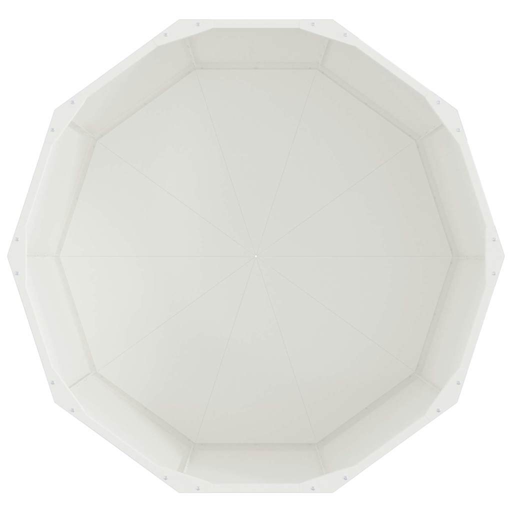 vidaXL Donica Biały 90 x 90 x 50 cm Stal