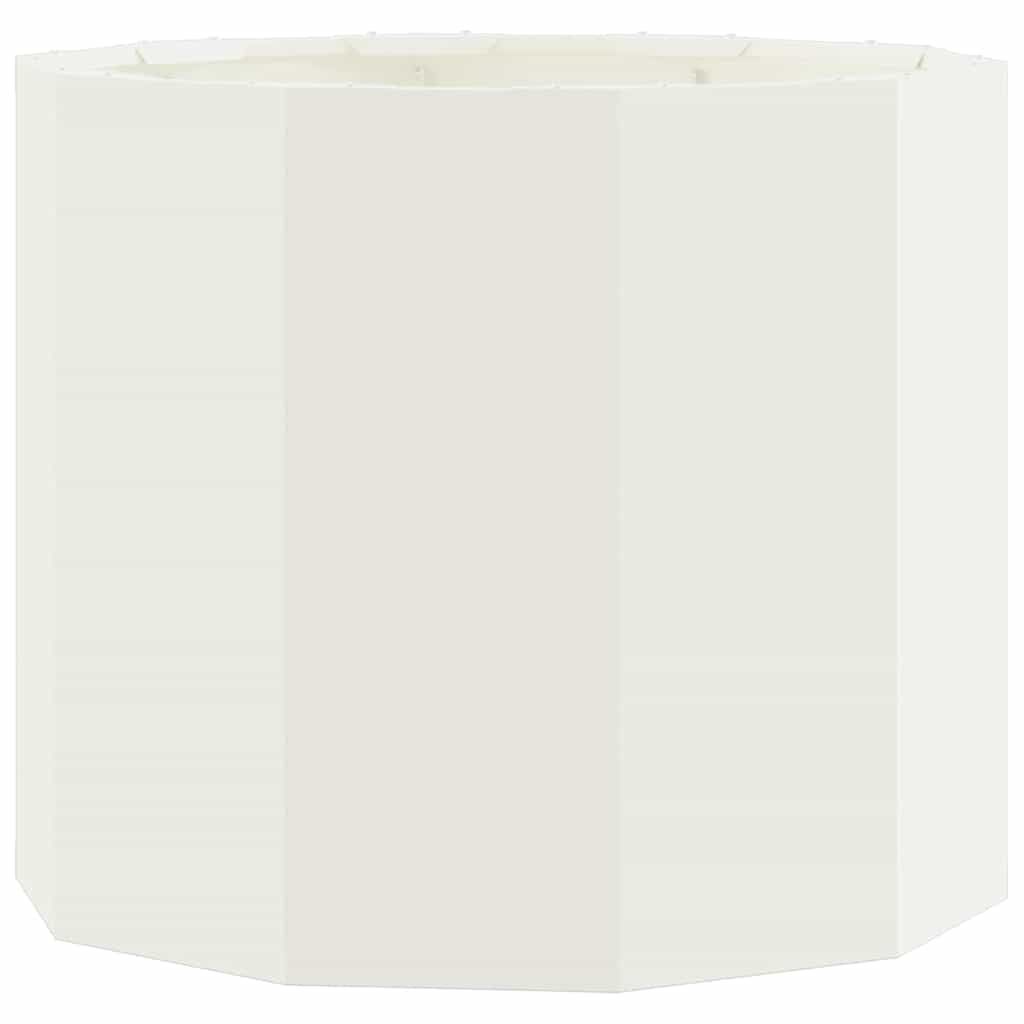 vidaXL Donica Biały 60 x 60 x 50 cm Stal