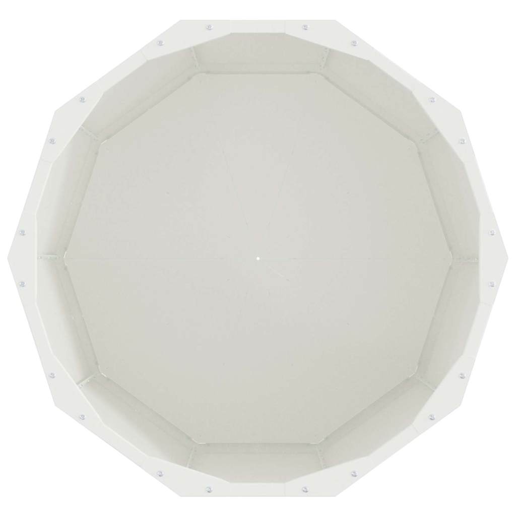 vidaXL Donica Biały 60 x 60 x 50 cm Stal