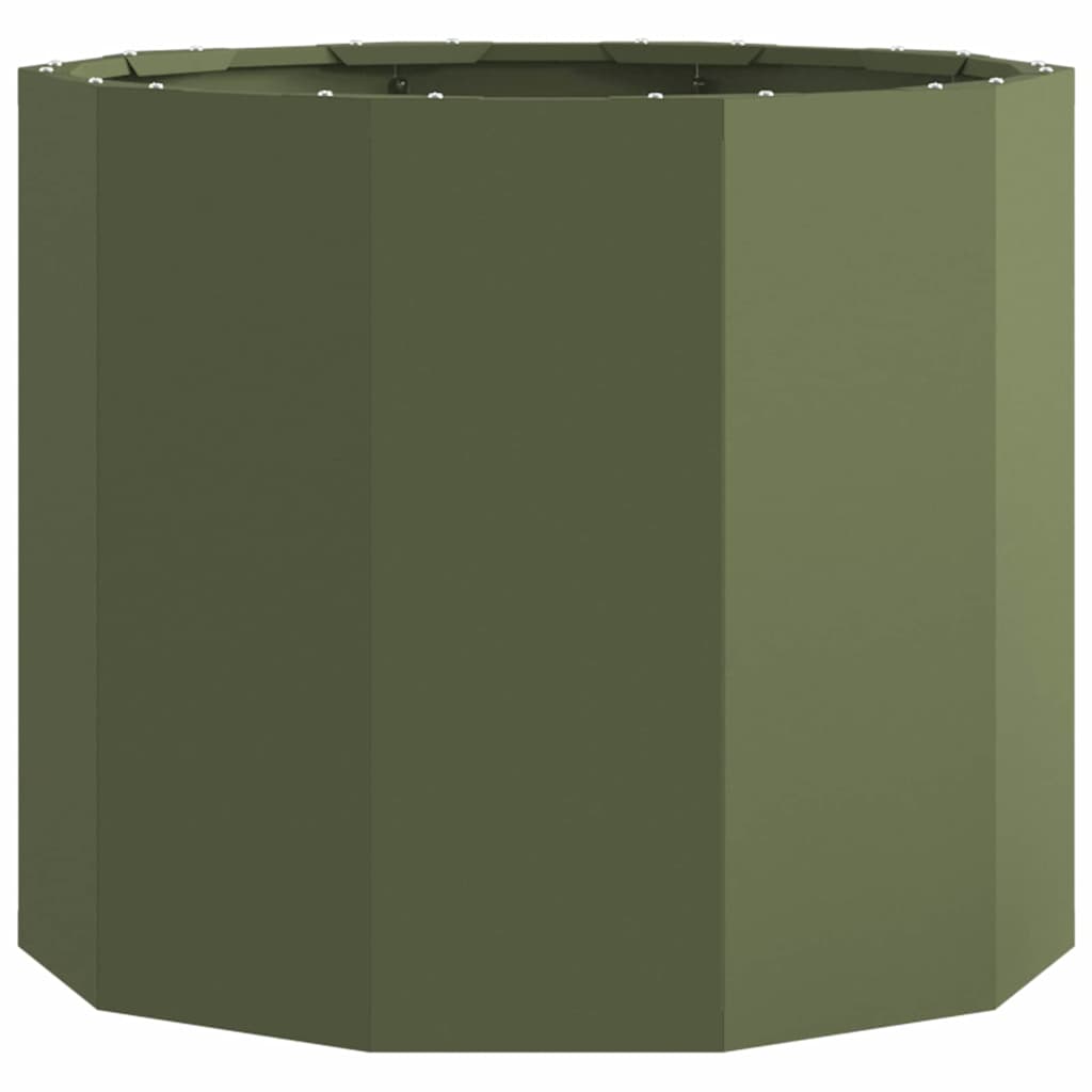 vidaXL Donica Zielony oliwkowy 60 x 60 x 50 cm Stal