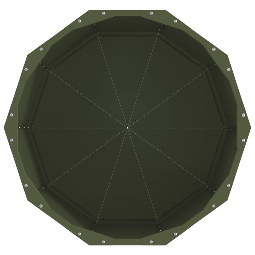 vidaXL Donica Zielony oliwkowy 60 x 60 x 50 cm Stal