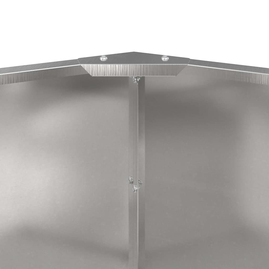 vidaXL Donica Srebrny 60 x 60 x 50 cm Stal nierdzewna