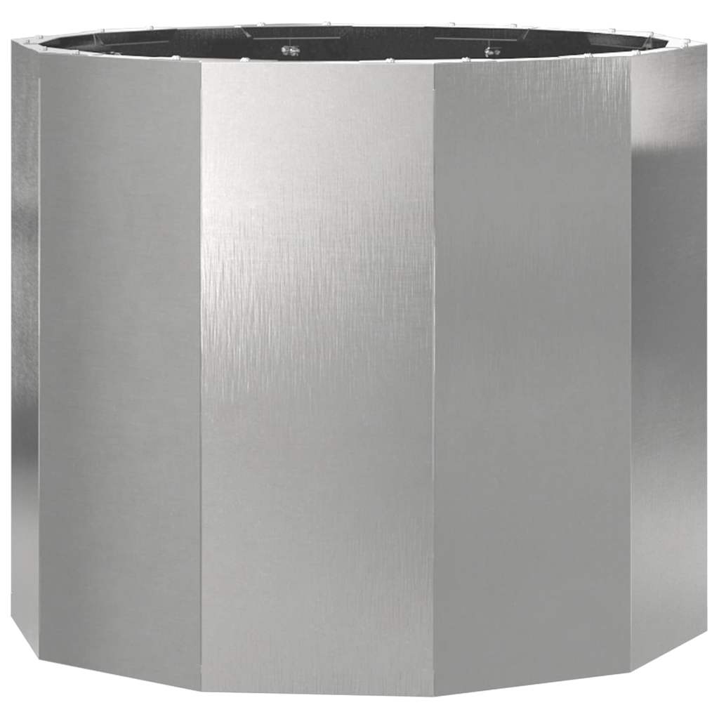 vidaXL Donica Srebrny 60 x 60 x 50 cm Stal nierdzewna