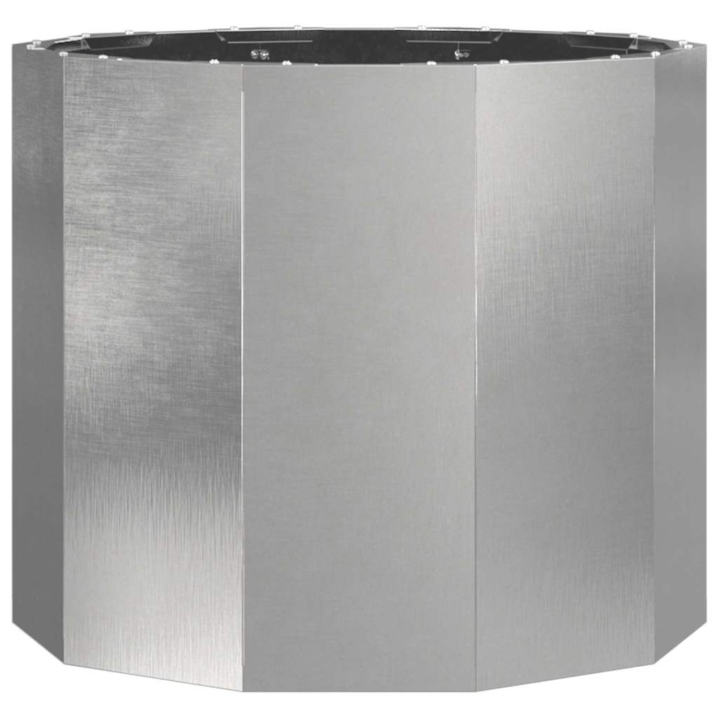 vidaXL Donica Srebrny 60 x 60 x 50 cm Stal nierdzewna