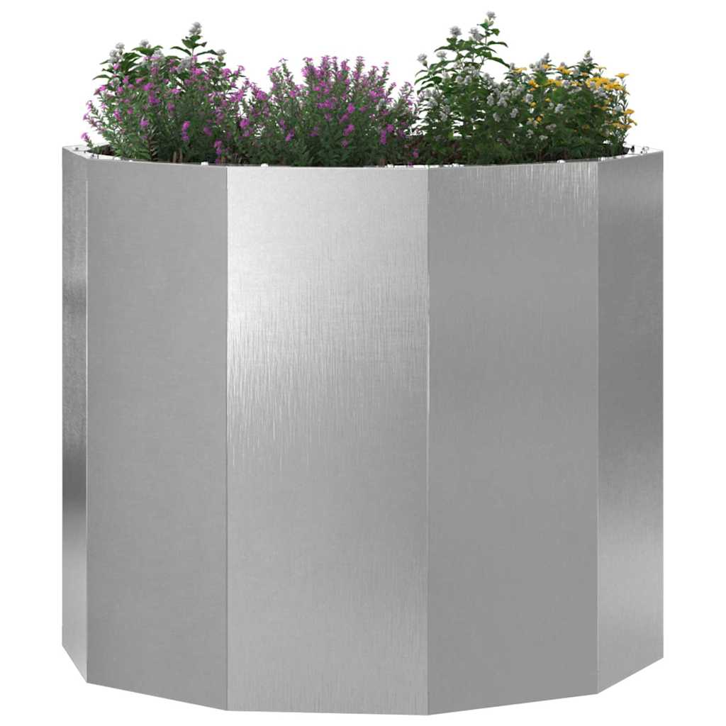 vidaXL Donica Srebrny 60 x 60 x 50 cm Stal nierdzewna
