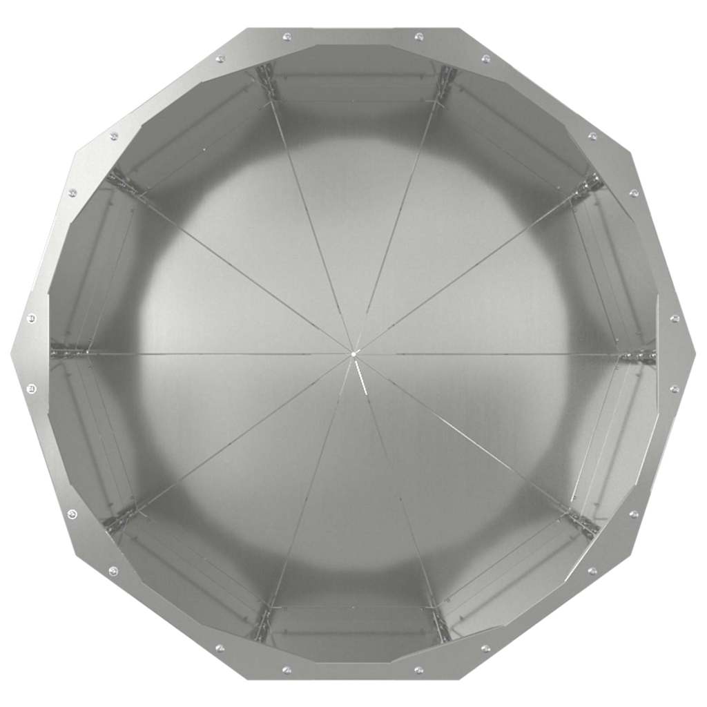 vidaXL Donica Srebrny 60 x 60 x 50 cm Stal Galwanizowana