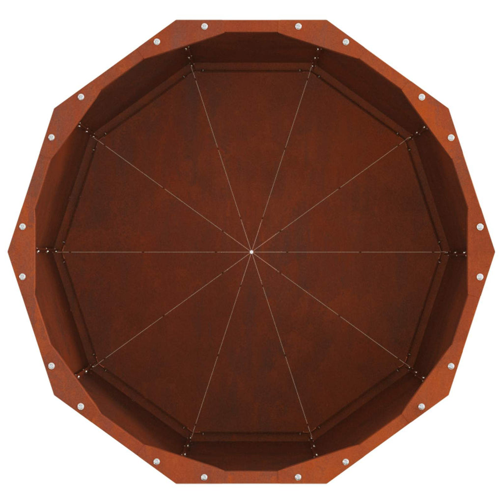 vidaXL Donica Rdzawy 60 x 60 x 50 cm