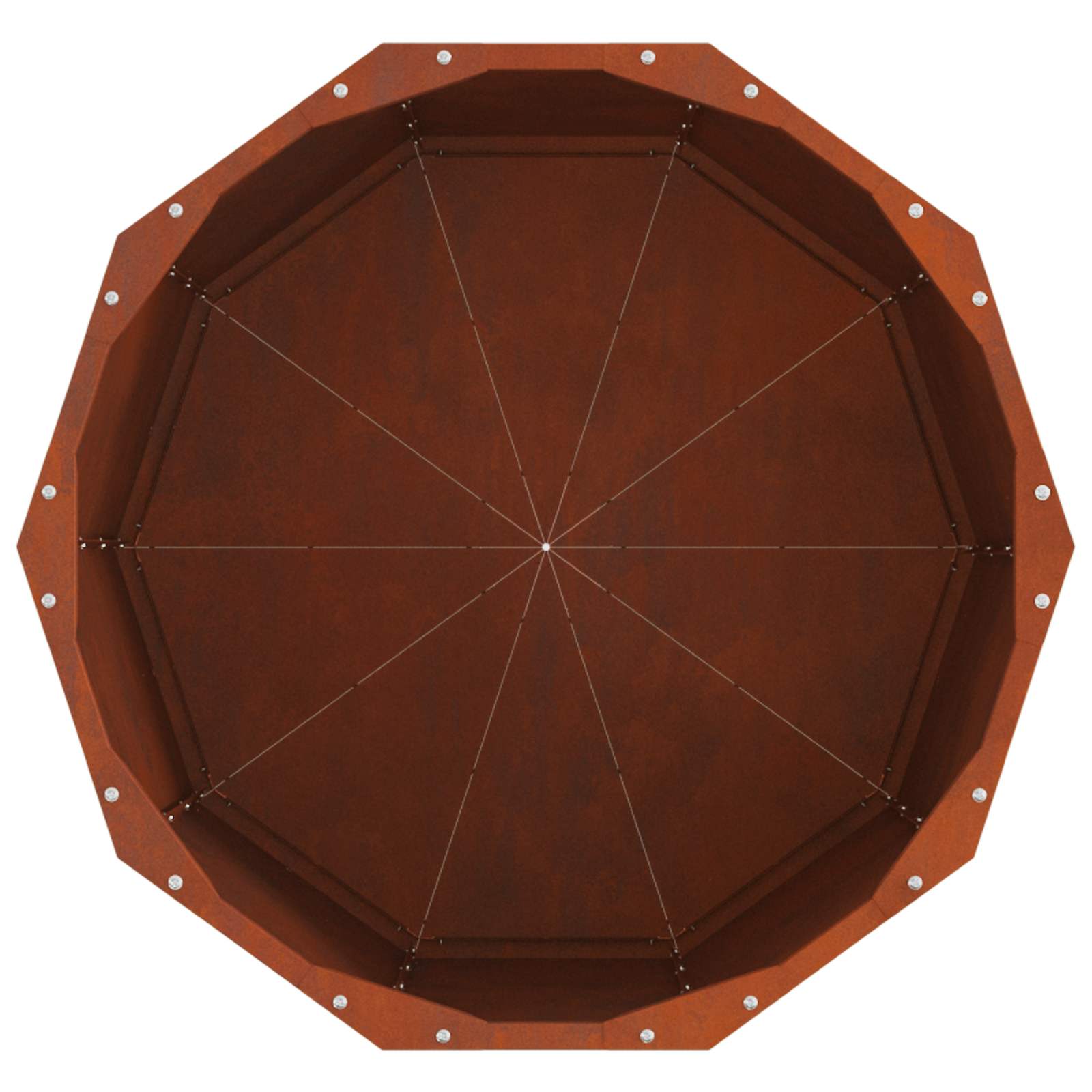 vidaXL Donica Rdzawy 60 x 60 x 50 cm
