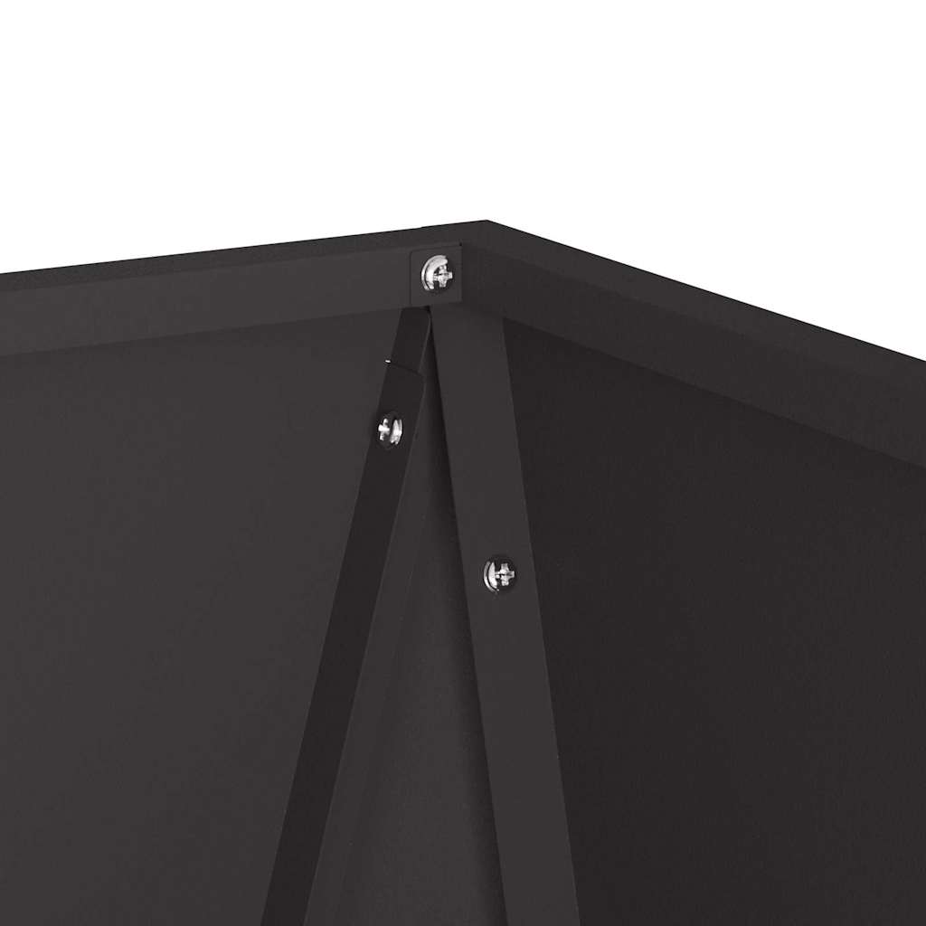 vidaXL Donica Czarny 30 x 30 x 75 cm Stal