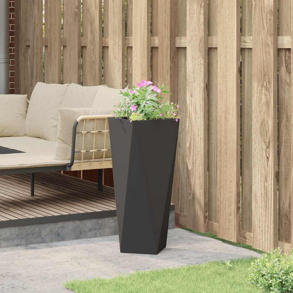 vidaXL Donica Czarny 30 x 30 x 75 cm Stal