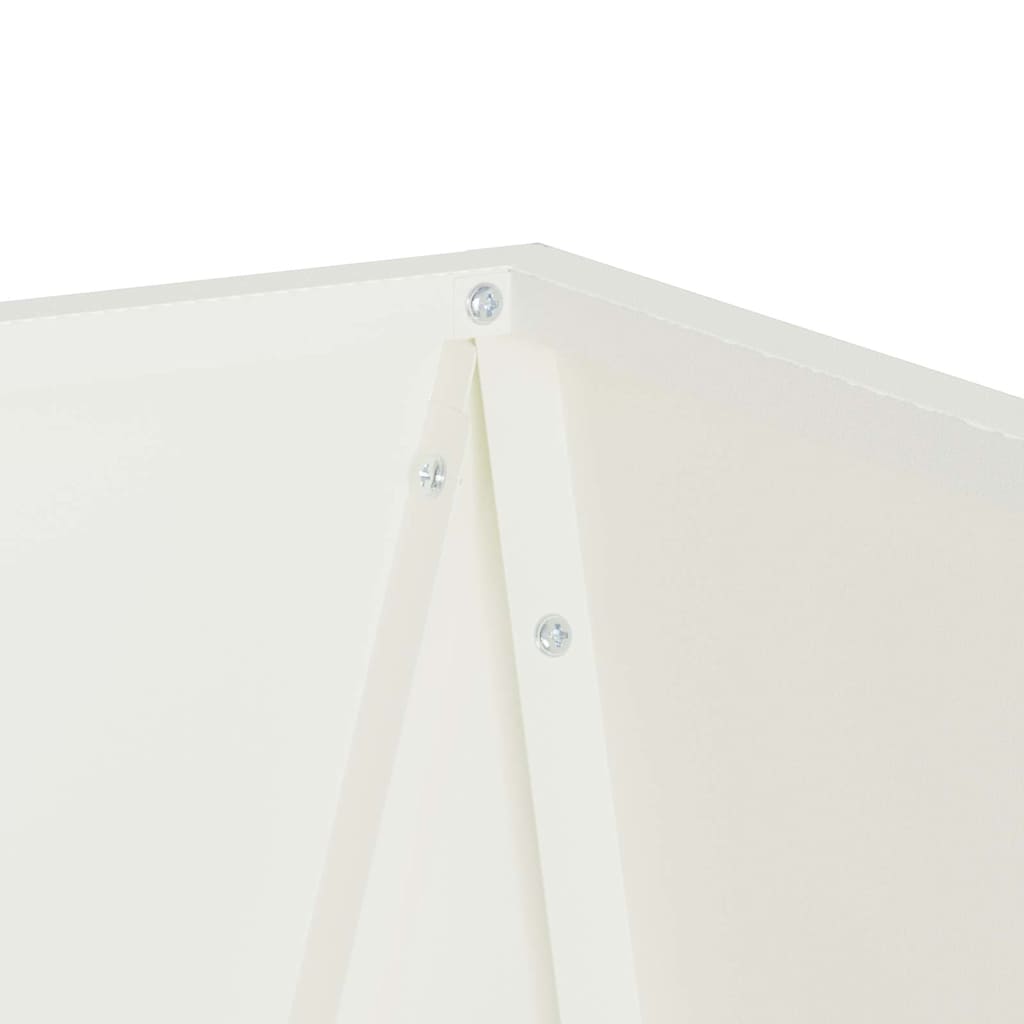 vidaXL Donica Biały 30 x 30 x 75 cm Stal